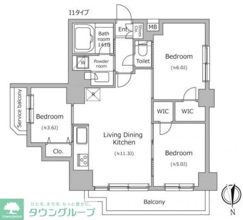 ドゥーエ南千住の物件間取画像